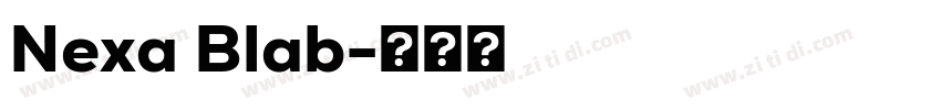 Nexa Blab字体转换